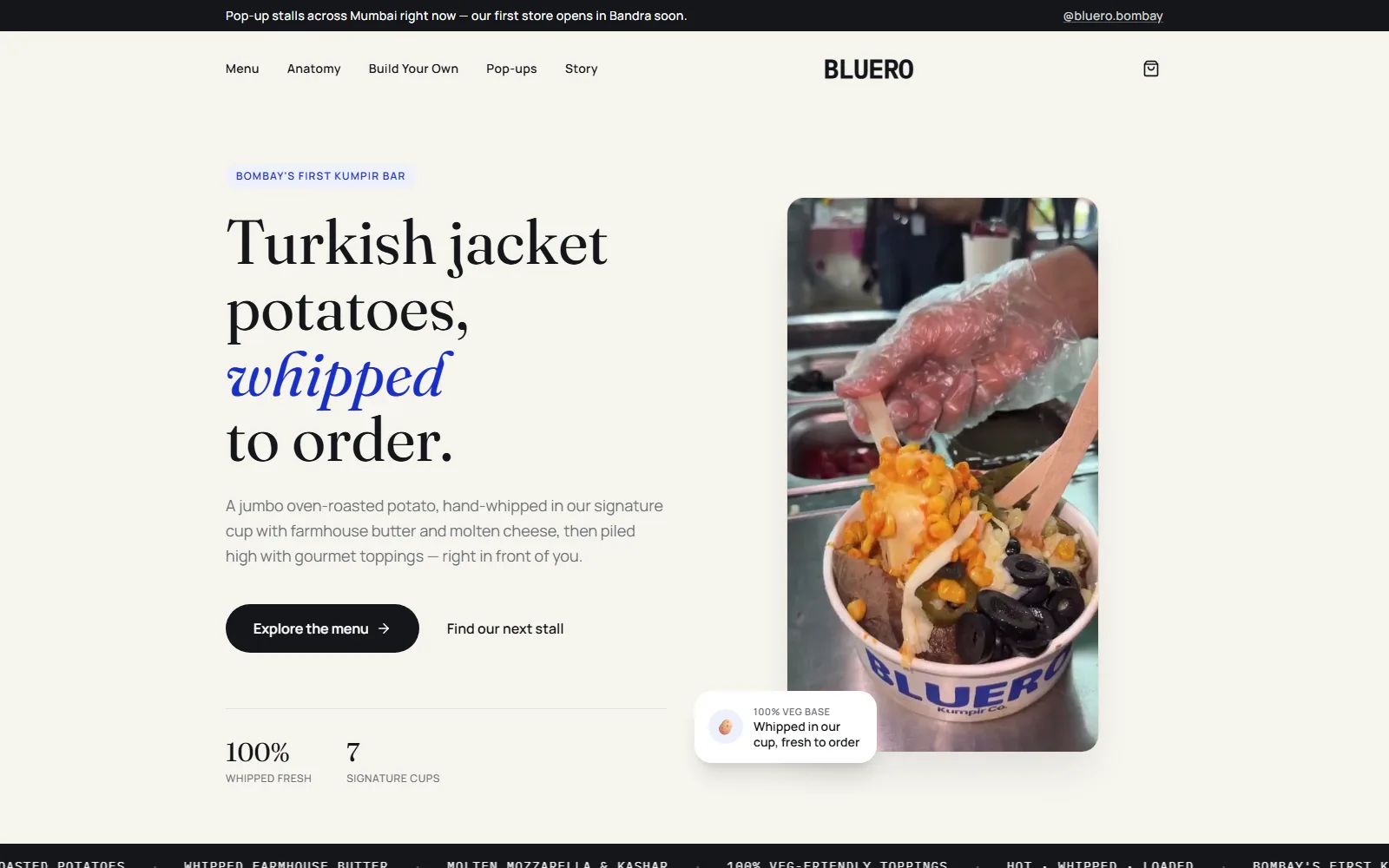 Bluero Bombay interface